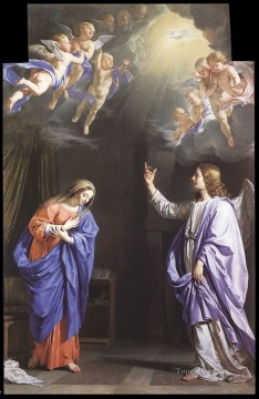 Philippe Oil Painting - The Annunciation Philippe de Champaigne